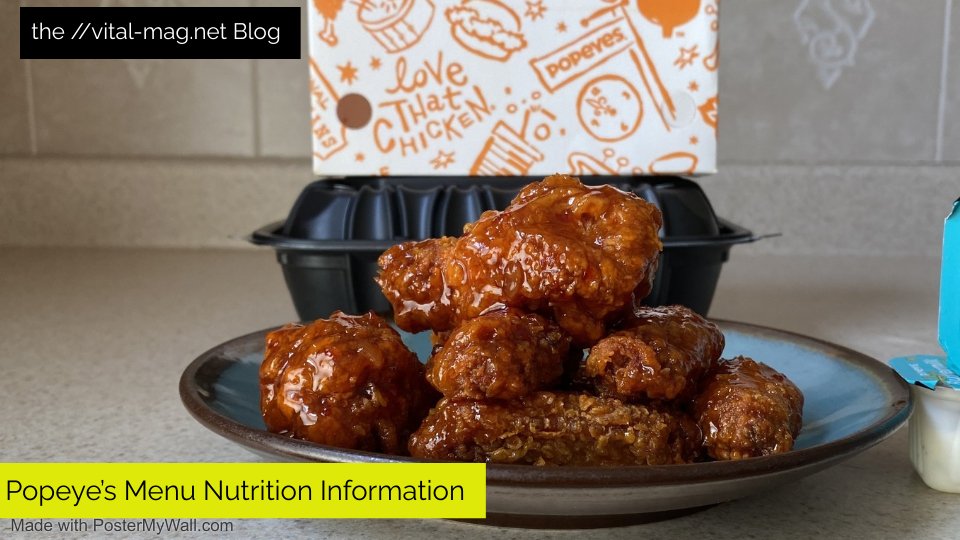 Popeye’s Menu Nutrition Information